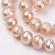 Natural Cultured Freshwater Pearl Beads Strands PEAR-D187-36-3