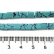 Kunsttürkisfarbenen Perlen Stränge G-F762-A02-01-5