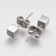 304 Stainless Steel Ear Studs EJEW-K045-01P-2