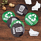 6Pcs 2 Styles PVC Garbage Recycle Trash sign stickers DIY-WH0043-40-4