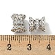 Латунные микропаве из прозрачного кубического циркония KK-K378-27P-2