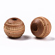 Painted Natural Wood Beads WOOD-T021-54A-09-2