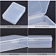BENECREAT 18 Pack 2.5x1.73x0.78 Rectangle Clear Plastic Bead Storage Containers Box Case with lid for Earplugs CON-BC0006-04-4