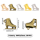 Superfindings 50 pz 5 colori scarpe da pattinaggio pendenti in lega FIND-FH0003-19-4