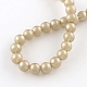 Chapelets de perles en verre peinte par pulvérisation opaque DGLA-R050-4mm-76-2