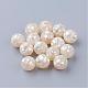 Perles de coquillage blanc naturel SSHEL-Q298-10mm-08-1