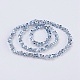 Chapelets de perles en verre électroplaqué EGLA-J145-4mm-PL02-2