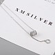 925 подвесные стерлингового серебра ожерелья NJEW-BB48105-B-2