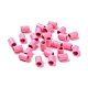 Column Rack Plating Spray Painted Alloy Beads for Jewelry Making PALLOY-F291-01M-2