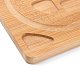 竹ビーズデザインボード  DIY ビーズジュエリーネックレスメイキングトレイ  長方形  ナバホホワイト  19.7x14x1cm TOOL-H010-01-3