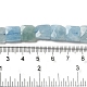天然石アクアマリンビーズ連売り  多面カット  正方形  9~10.5x9~10.5x5~5.5mm  穴：1mm  約39~42個/連  14.96~15.35インチ（38~39cm） G-C109-A16-02-5
