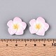 Кабошоны из непрозрачной смолы в виде цветка плюмерии CRES-T025-30C-02-4