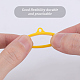 GORGECRAFT 46PCS 3 Sizes Yellow Necklace Lanyard Set Including 45PCS 8/13/20.5mm Inner Diameter Nonslip Rubber Rings Loop 1PC Loss-Proof Pendant Lanyard String Holder for Pens Protective Keychains DIY-GF0008-18-6
