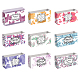 PandaHall 90pcs Flower Soap Tape Labels DIY-PH0005-27-3