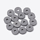 Flat Round Eco-Friendly Handmade Polymer Clay Bead Spacers X-CLAY-R067-4.0mm-40-2
