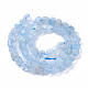 Natürliche Aquamarin Perlen Stränge G-P433-06B-01-1