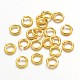 Golden Color Brass Open Jump Rings X-JRC5MM-G
