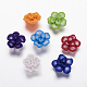 Mixed Handmade Polymer Clay Flower Beads X-CLAY-Q191-M05-1