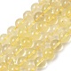 Естественный лимонный кварц нитей бисера G-P596-10mm-01-2