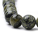 Natürliche Serpentin / grüne Spitze Stein Perlen Stränge G-S259-15-12mm-3