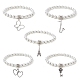 Glass Pearl Beaded Stretch Bracelets BJEW-JB09696-1