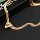 Pullover-Halsketten mit echt vergoldeter Legierung NJEW-DD0009-173B-4