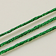 メタリック糸  刺しゅう糸  9プライ  グリーン  0.8mm  約328.08ヤード（300m）/ロール MCOR-G001-0.8mm-12-2