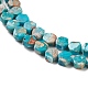 Brins de perles de jaspe impérial synthétiques G-K336-03-5