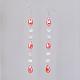 Electroplate Glass Beads Dangle Earrings EJEW-JE02411-05-1