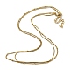 304 doppellagige Halskette aus Edelstahl NJEW-Q321-01G-2