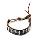 Cowhide Leather Cord Bracelets BJEW-R309-01A-01-1