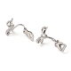 Alloy Clip-on Earring Findings FIND-L015-002P-2