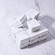 紙ダンボールジュエリーリングボックス  正方形  ホワイト  5.2x5.2x3.3cm CBOX-E012-05A-3