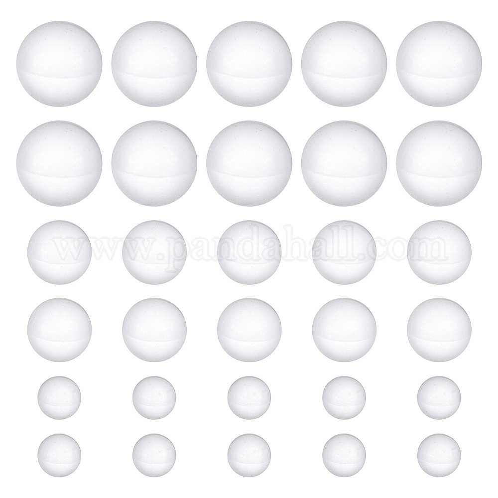 Shop OLYCRAFT 600Pcs Glass Boiling Beads 4mm 6mm 8mm Diameter Solid