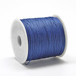 Полиэфирные шнуры, светло-синий, 0.8 мм, около 131.23~142.16 ярда (120~130 м) / рулон