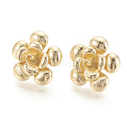 Brass Stud Earrings Findings KK-S345-198