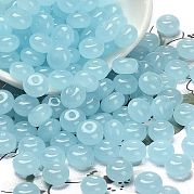 Стеклянные бусины прозрачных цветов SEED-C001-03C-02