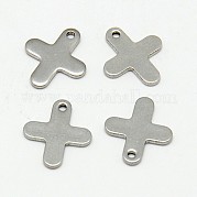 Подвески-крестики из нержавеющей стали марки 304 STAS-K002-15A