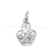 Латунные микро проложить кубического циркония подвески KK-K400-46P