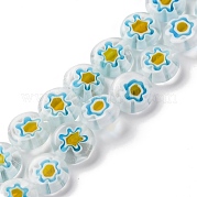 Ручной работы millefiori стеклянные бусины нитки LAMP-G164-04K
