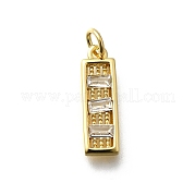 Латунные микро проложить кубического циркония подвески KK-P295-36G