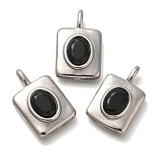 Подвески из нержавеющей стали 304 с блестящими стразами STAS-P371-006P