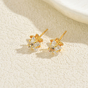 Серьги-гвоздики из латуни MO5504