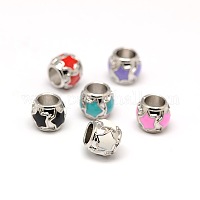 Платина покрытием сплава эмали европейские шарики&nbsp;X-MPDL-A023-J