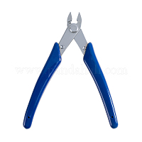 Jewelry Pliers, #50 Steel(High Carbon Steel) Round Nose Pliers, Midnight  Blue, 125x85mm