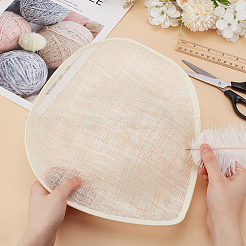 Льняная мини-шляпа с очаровательной основой&nbsp;AJEW-WH0561-32C