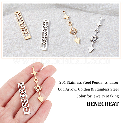 4 шт. 2 подвески из нержавеющей стали 201&nbsp;STAS-BC0003-21