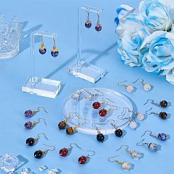 14 пара круглых подвесных серег из нержавеющей стали 304&nbsp;EJEW-PH01456