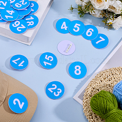 1 набор круглых брошей из АБС-пластика в виде цифры 1~30 JEWB-OC0001-02A