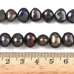 Нити из натурального культивированного пресноводного жемчуга PEAR-P250214-L